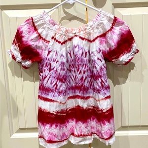 NWOT True Craft tie-dyed peasant top